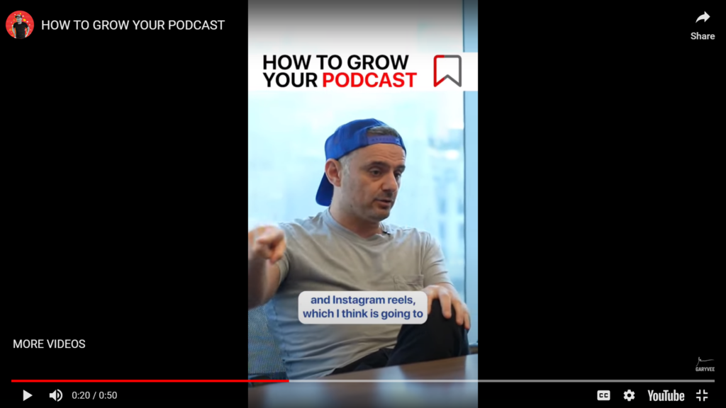 Gary Vee How to Grow Your Podcast – Short