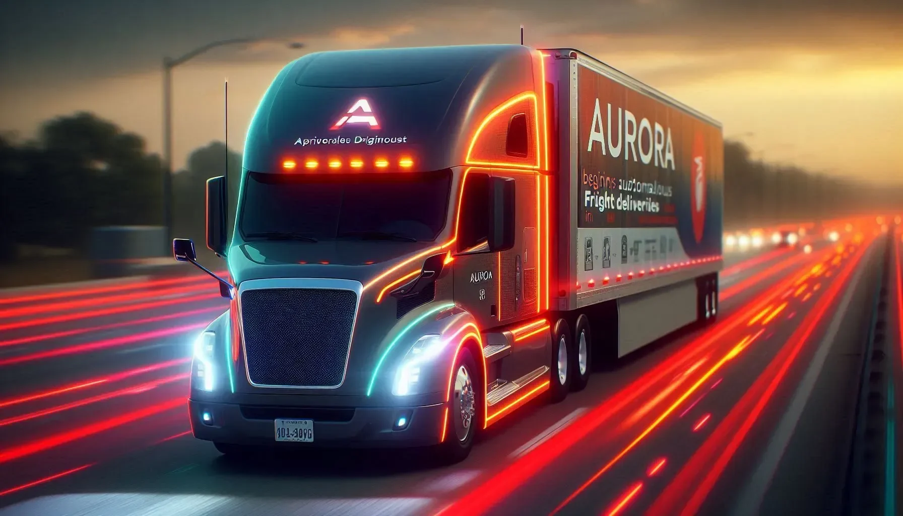 First Driverless Semi Truck Launches in Texas with Aurora autonomous freight delivery technology